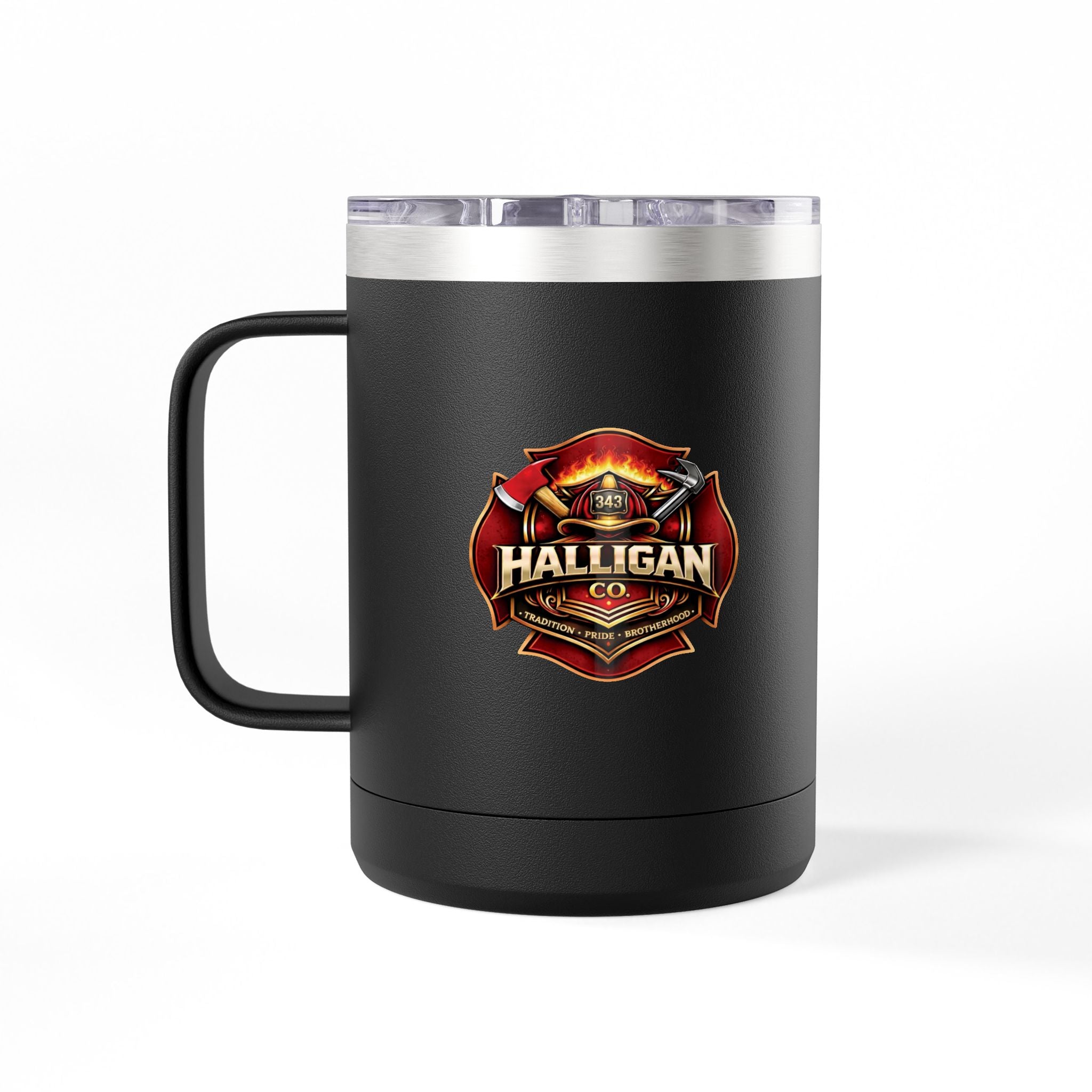 Halligan Co. 15oz Coffee Tumbler Mug